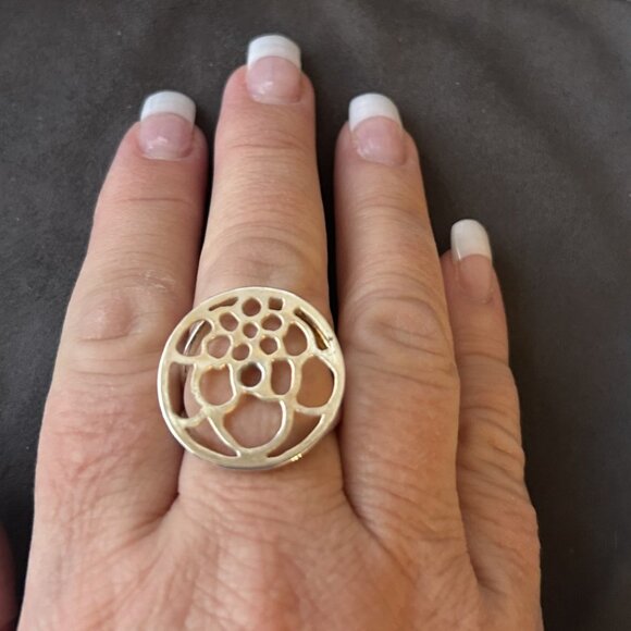 Silpada 4-in-1 3 Disc Sterling Silver Ring R2159 size 9 - Picture 7 of 7